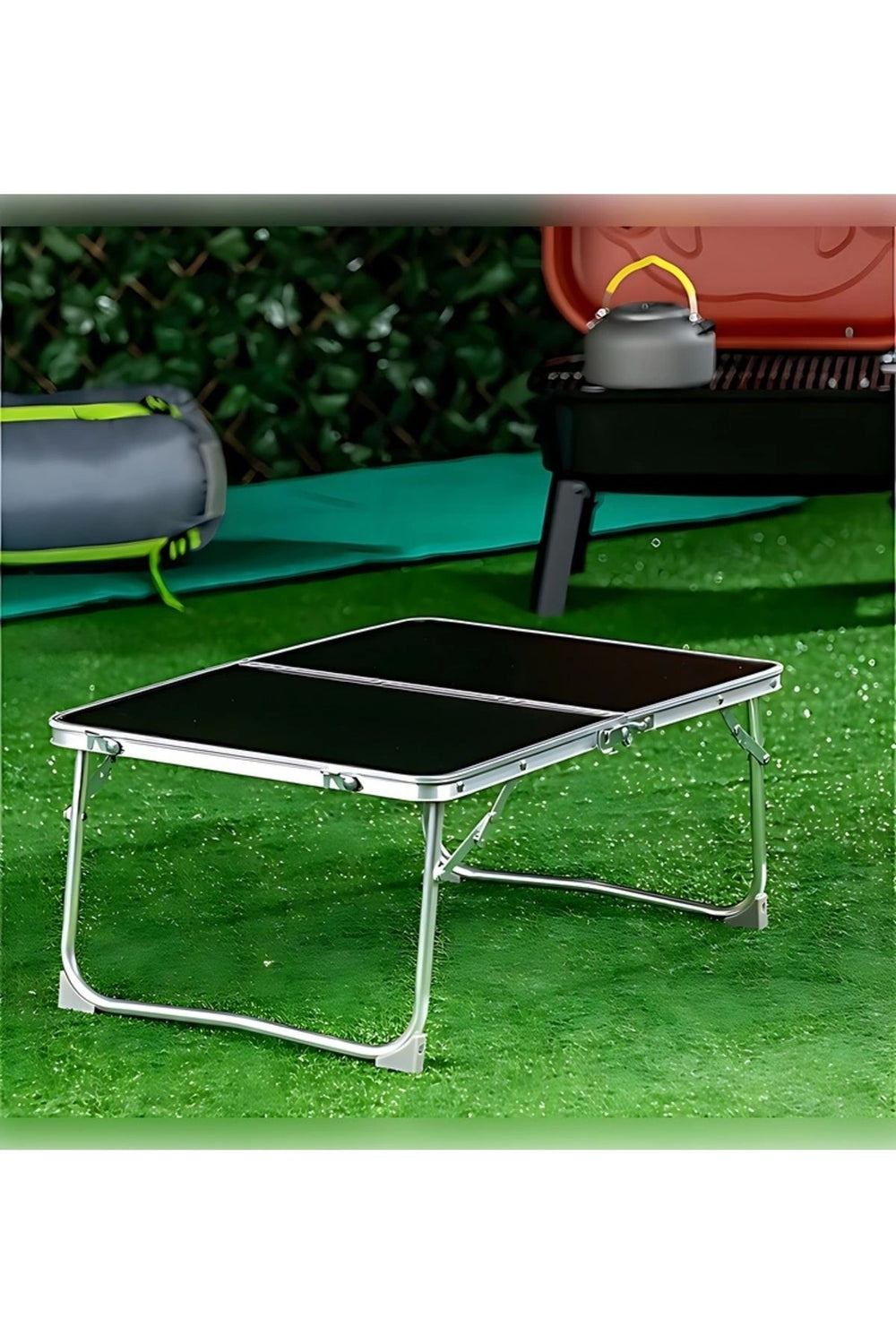 KATLANIR KAMP MASASI 60X40 SİYAH-MYSHOPING