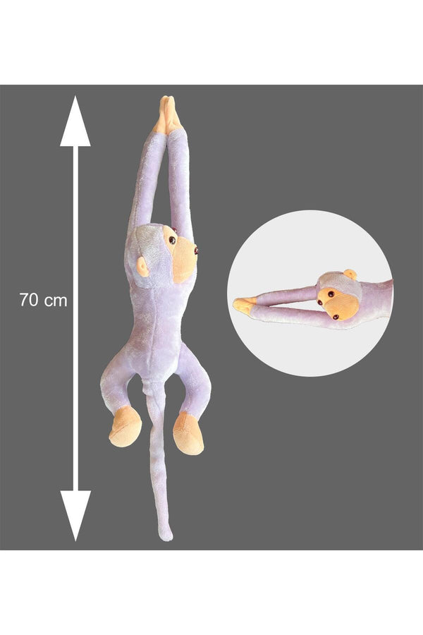 Peluş Maymun, Elleri Yapışabilen Uyku Ve Oyun Arkadaşı -70 Cm