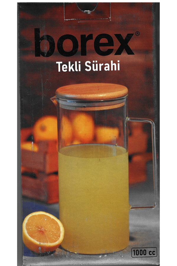Borex Borosilikat Cam Sürahi 1 LT