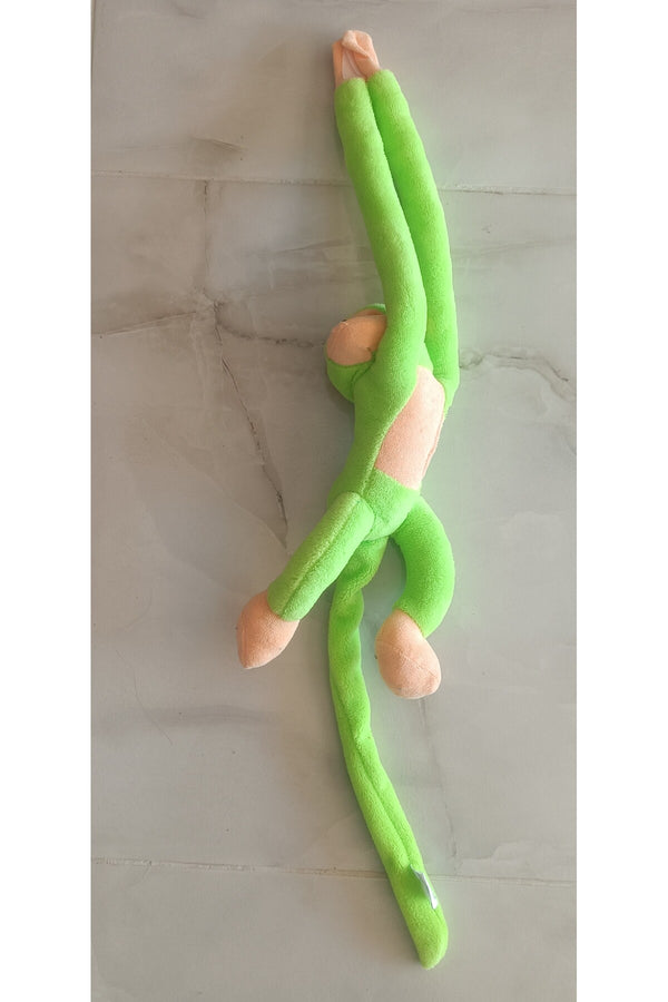 Peluş Sarılan Maymun - Karışık Renk - Sessiz Versiyon - Büyük Boy 70 cm